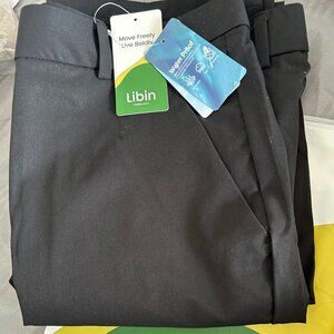 Libin Mens 36x32 Black Waterproof Hiking Dress Pants (new with tags)